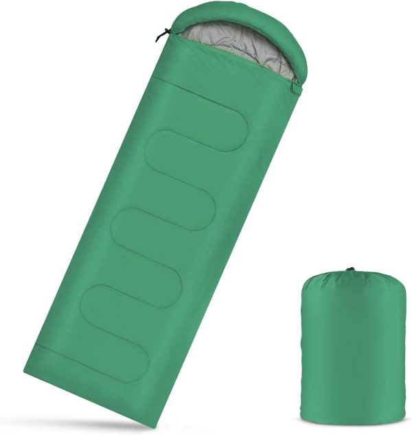 Sleeping Bags Portable Waterproof Camping Sleeping Bag for Adults Kids 4 Seasons Cold Weather or Warm Backpacking Hiking Mountaineering Indoor Outdoor Use